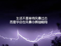 關于生活的勵志句子