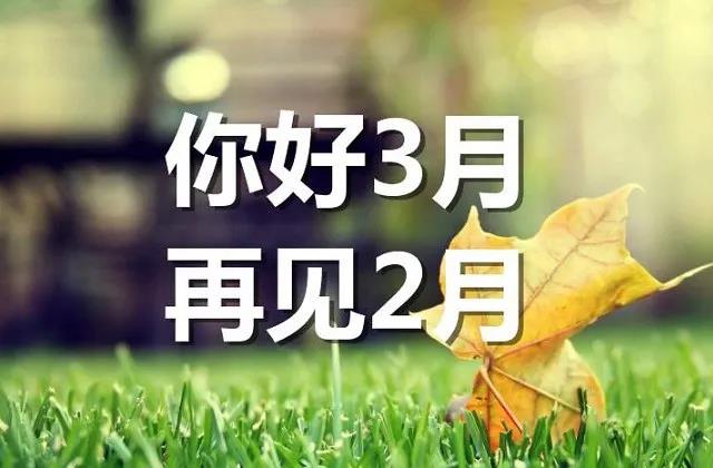 二月再見三月你好朋友圈說說大全